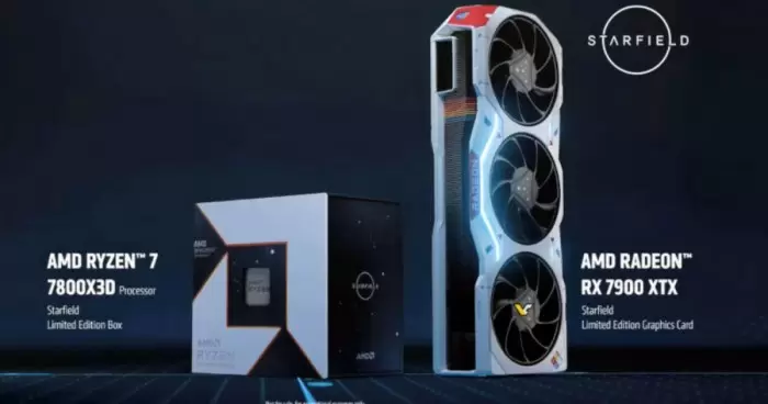 AMD представила спецверсии процессора Ryzen 7 7800X3D и видеокарты Radeon RX 7900 XTX Starfield Limited Edition